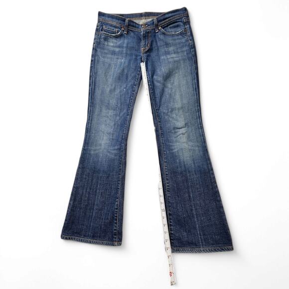 CITIZENS OF HUMANITY Jeans Low Waist Flare Leg Ingrid Medium Wash Womens Sz 29 - Picture 13 of 16